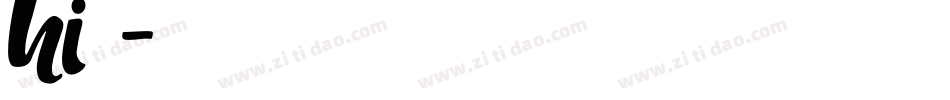 hi 甜柚字体字体转换
